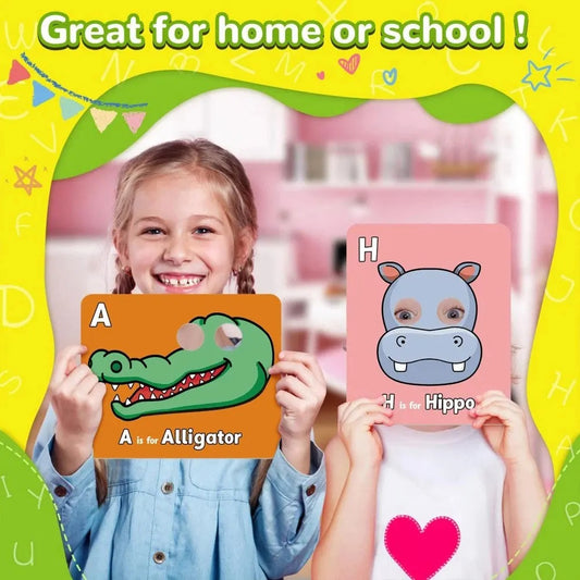 Alphabet Lernkarten mit Tierdesigns