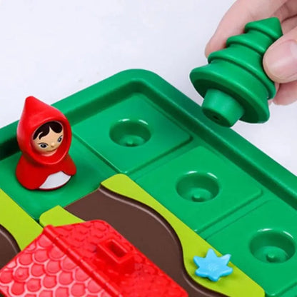 Montessori Rotkäpchen Puzzle und Geschicklichkeitsspiel