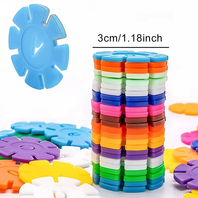 Flockenförmige Montessori Spielbausteine