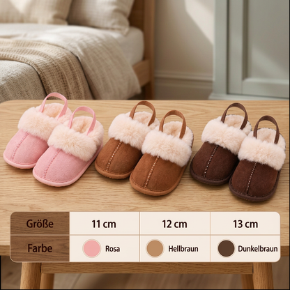 Flauschige Hausschuhe für Babys & Kleinkinder mit weichem Plüschfutter und rutschfesten Sohlen
