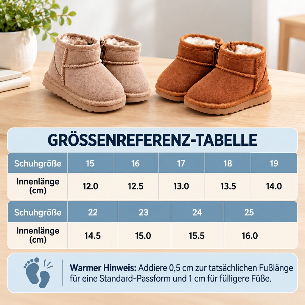 Gemütliche wasserdichte Winterstiefel mit rutschfesten Sohlen