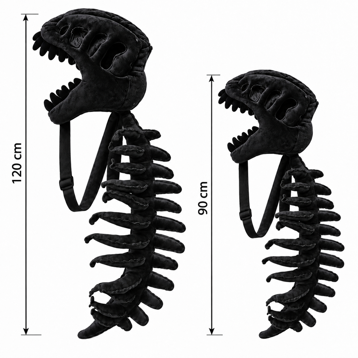 Lustiges Dinosaurier-Skelett-Plüschkostüm