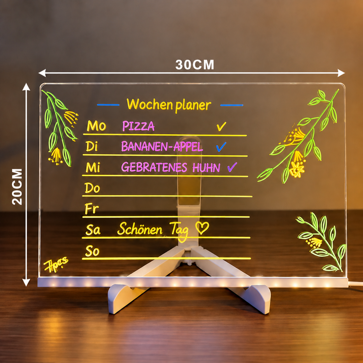 Leuchtendes LED Zeichenbrett