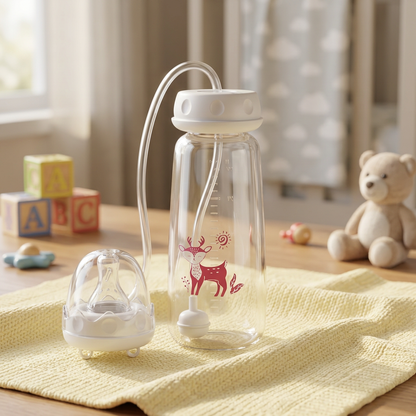 Freihändige Baby Trinkflasche zum Füttern