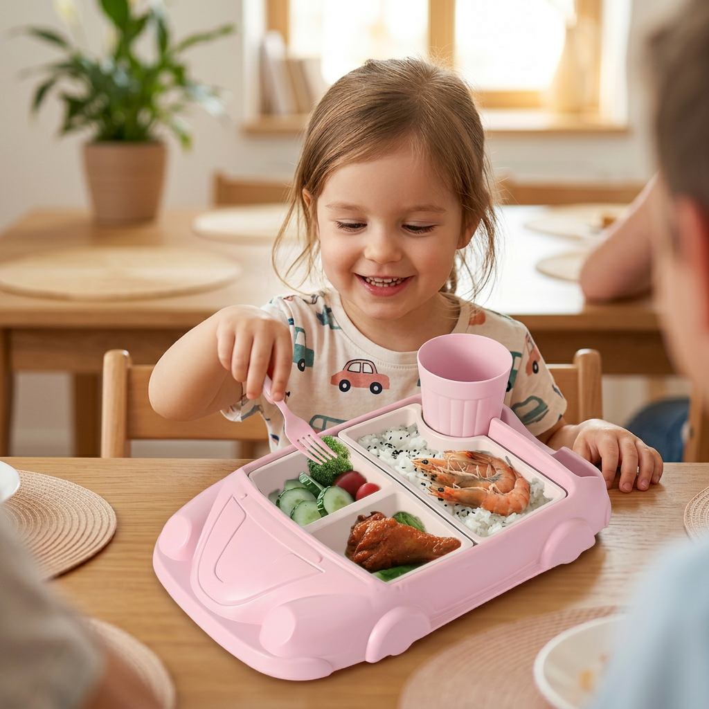Kinder Essgeschirrset im Auto-Design