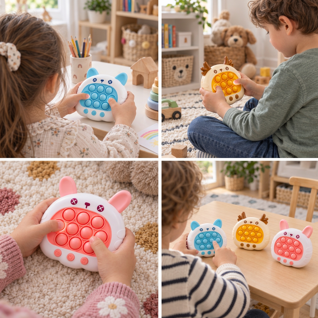 Pocket-Pop-Reaktionsspiel – Sensorisches Anti-Stress-Fidget-Spielzeug für Kinder