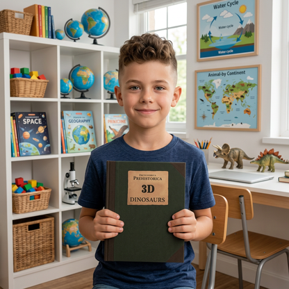 Interaktive 3D-Dinosaurier-Pop-up-Enzyklopädie