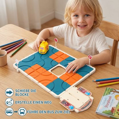 Schiebepuzzle-Labyrinth-Spiel