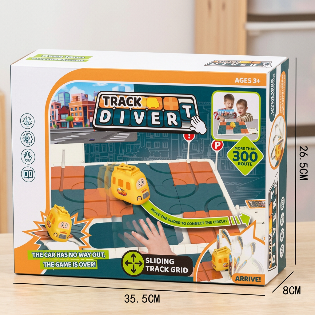 Schiebepuzzle-Labyrinth-Spiel
