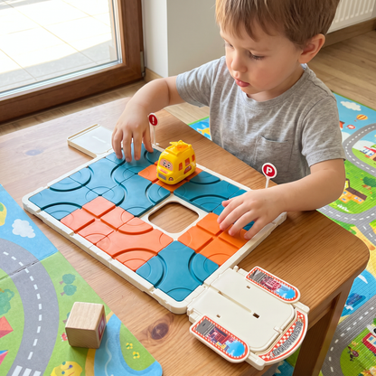 Schiebepuzzle-Labyrinth-Spiel