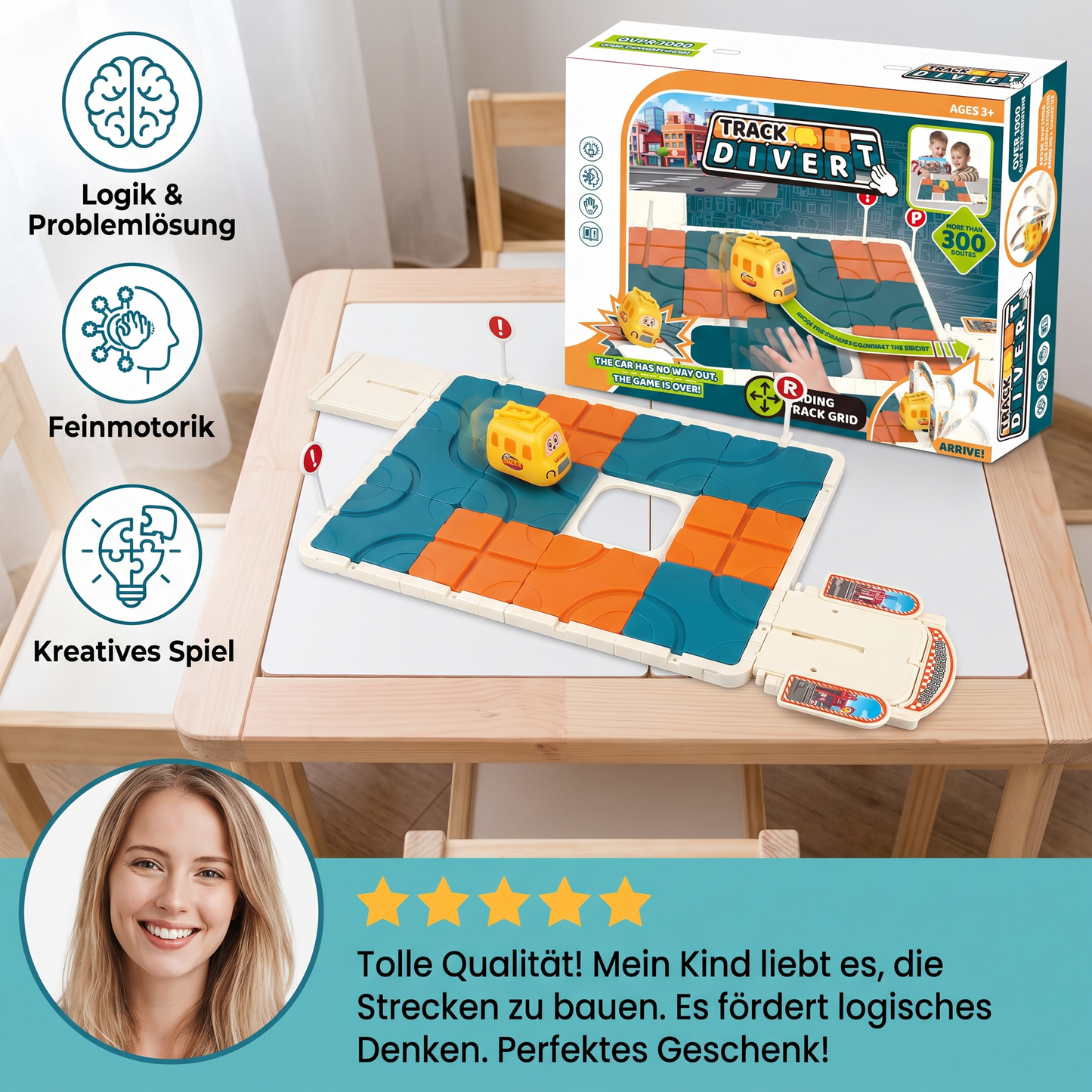 Schiebepuzzle-Labyrinth-Spiel