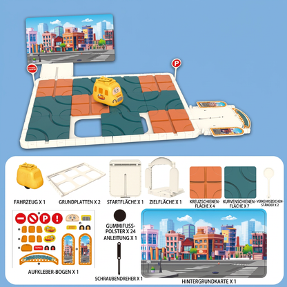 Schiebepuzzle-Labyrinth-Spiel