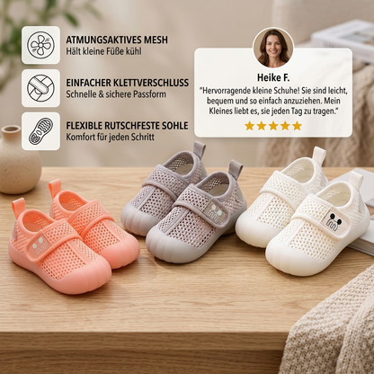 Bequeme Babyschuhe mit weichen, rutschfesten Sohlen