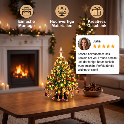 DIY-Bastelset für einen Weihnachtsbaum aus Kristallperlen