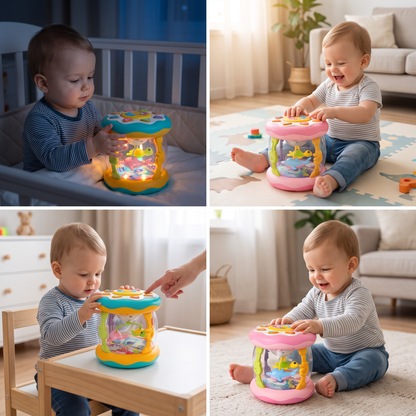 Interaktives Musikspielzeug mit Licht – Montessori-Sensorspielzeug mit beruhigenden Schlafliedern