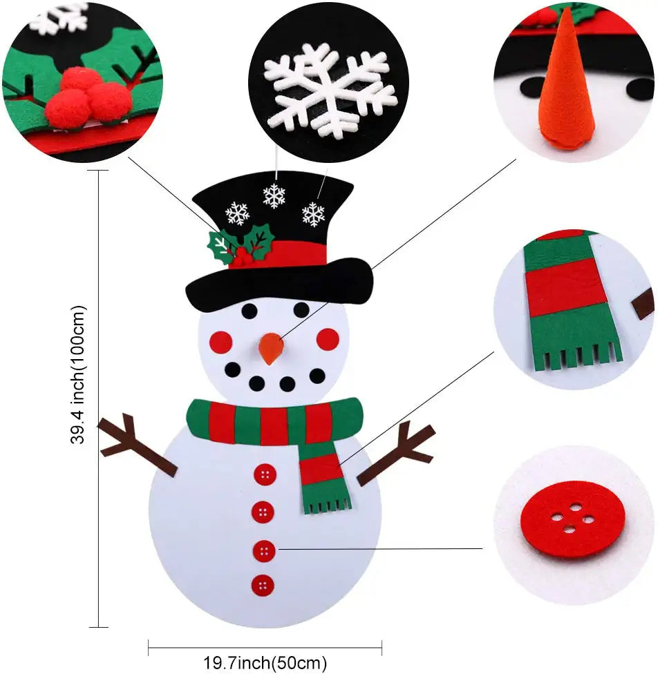 DIY Schneemann – Bastelset für die Weihnachtsdekoration