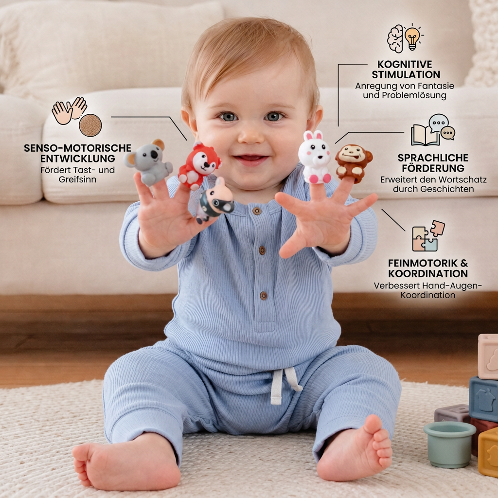 5-in-1 Montessori-Sensorik-Spielset für Babys aus weichem Gummi mit Stapel- & Sortierspielzeug – 26 Teile