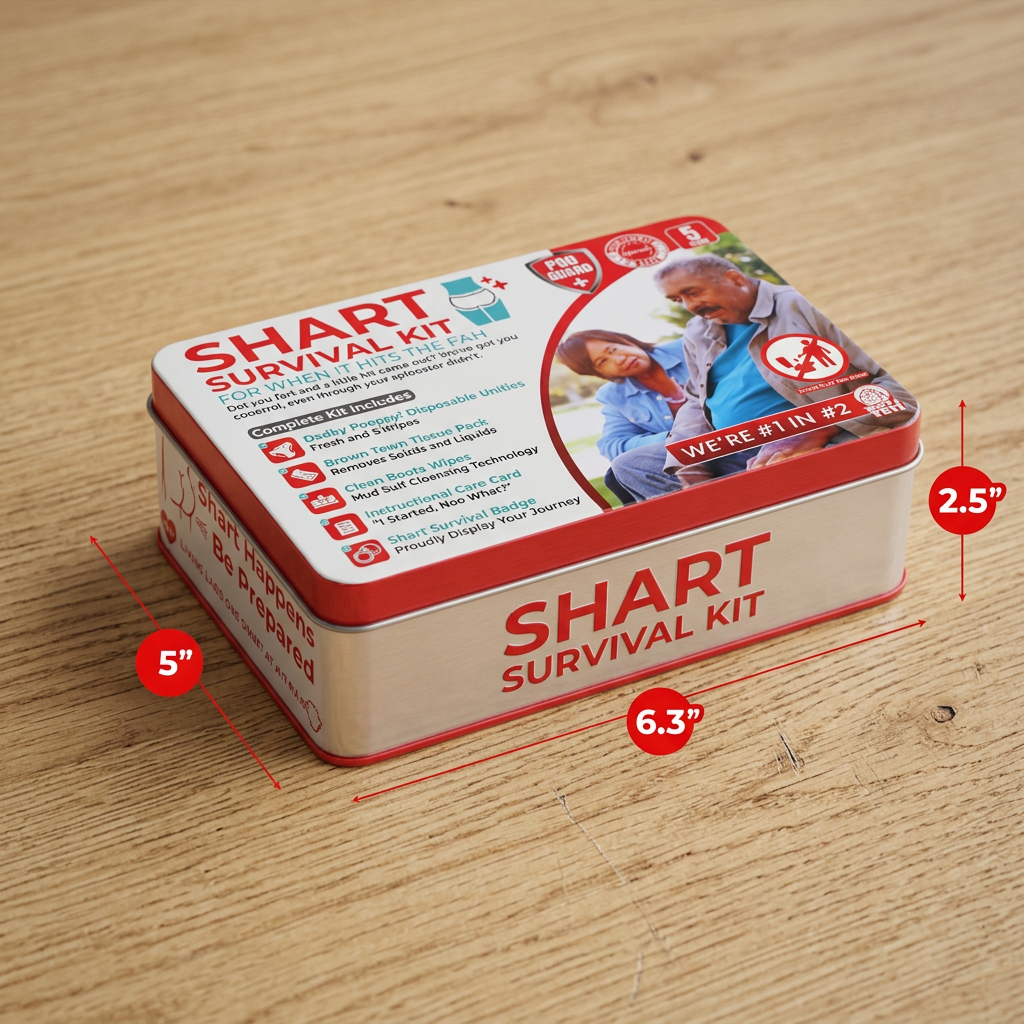 Lustiges „Shart Survival Kit“ – Ultimatives Scherzgeschenk-Set für peinliche Toilettenmomente