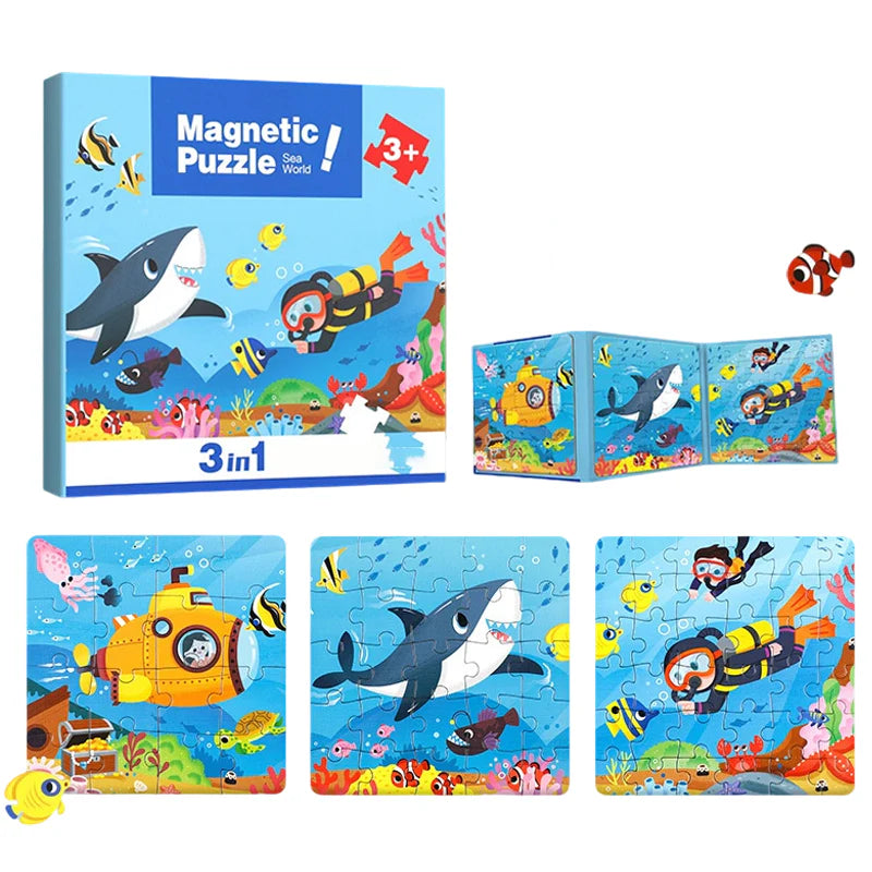 Magnetisches Montessori Puzzle Buch