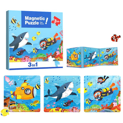 Magnetisches Montessori Puzzle Buch