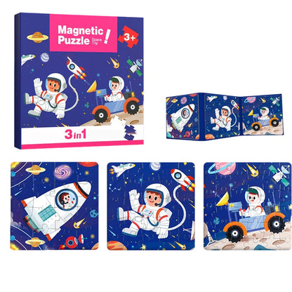 Magnetisches Montessori Puzzle Buch