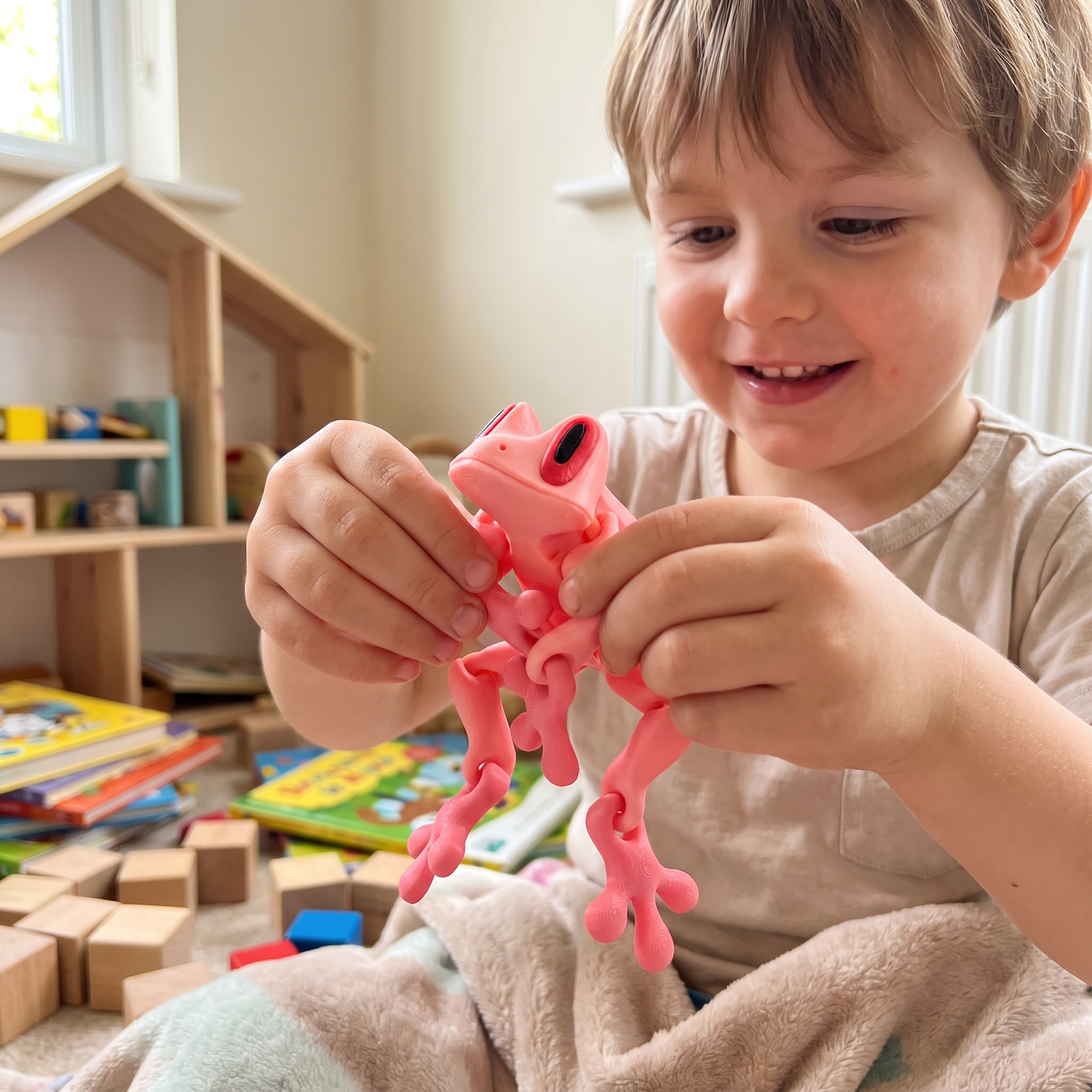 3D-gedruckte magnetische flexible Frosch-Fidget-Spielzeug