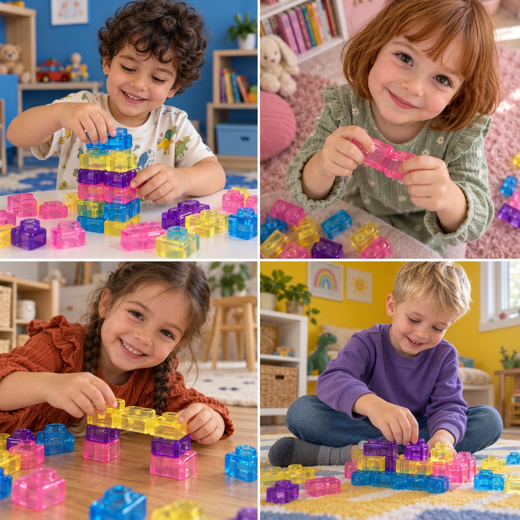 Sichere & weiche Squishy-Gelee-Bausteine für Kinder
