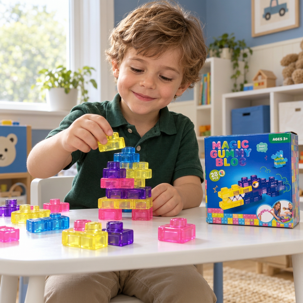 Sichere & weiche Squishy-Gelee-Bausteine für Kinder