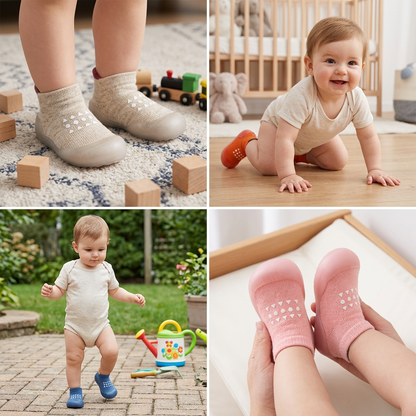 Baby-Sockenschuhe – Leichte & atmungsaktive Lauflernschuhe