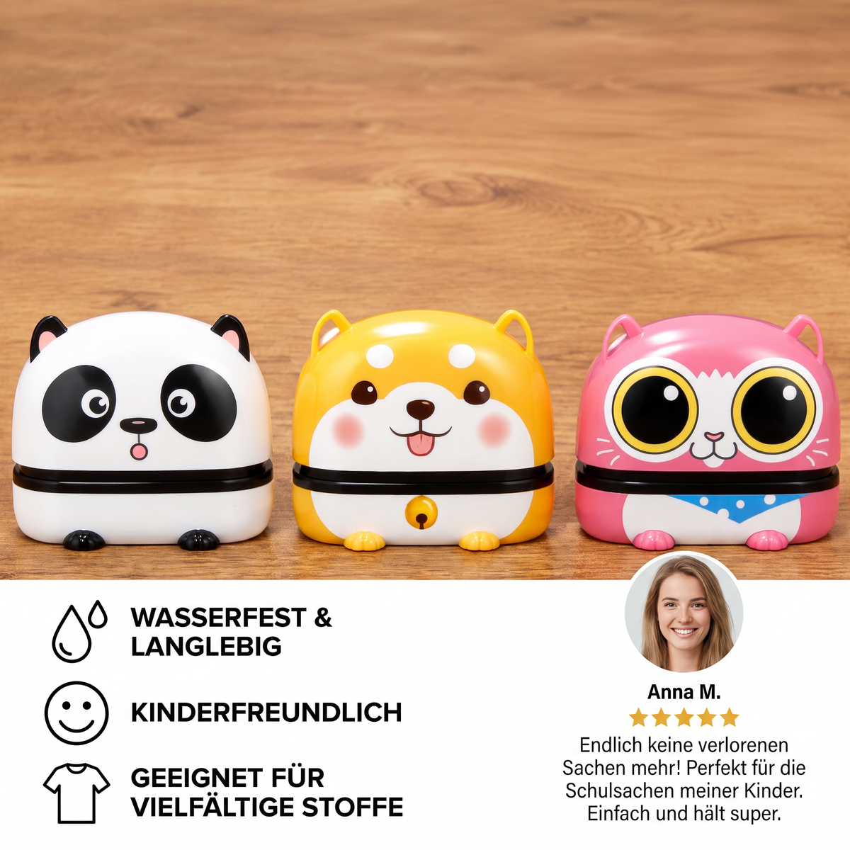Personalisierter Namensstempel für Kinder – dauerhaft für Kleidung und Schulmaterialien