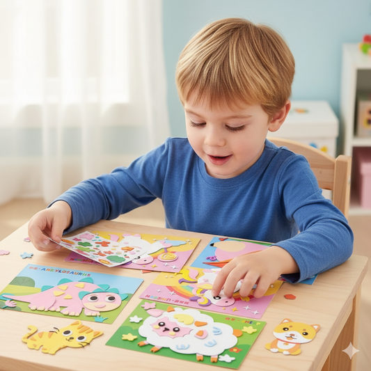 Kreatives Sticker Bastel Set für Kinder