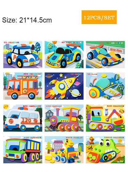 Kreatives Sticker Bastel Set für Kinder