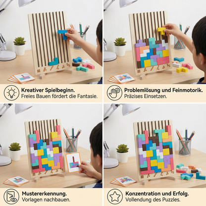 Montessori Holz Baustein und Formen Spiel