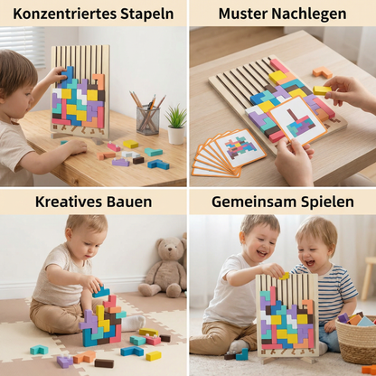 Montessori Holz Baustein und Formen Spiel