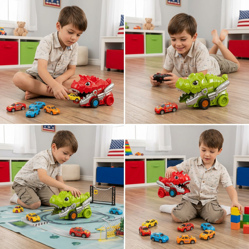 Ferngesteuerter Dino-Auto-Schlucker Truck