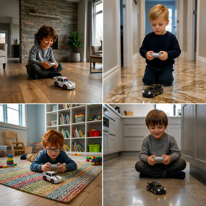 RC-Rennauto mit Driftfunktion für Kinder – Ferngesteuert mit Sensorlichtern & Sound