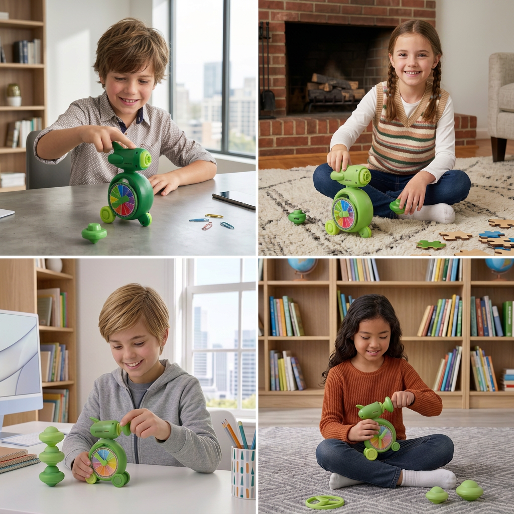 5-in-1 Gyro-Lernspielzeug – Dreh-, Balance- & Stapelspiel für Kinder