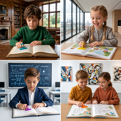 Finger-Lesehilfe für Kinder – Transparente Lesezeilenhilfe
