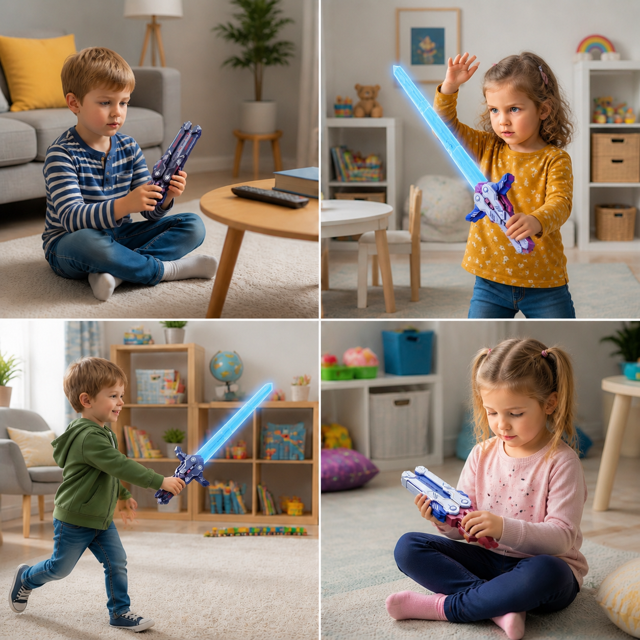 Leuchtendes Teleskop-Schmetterlingsschwert für Kinder