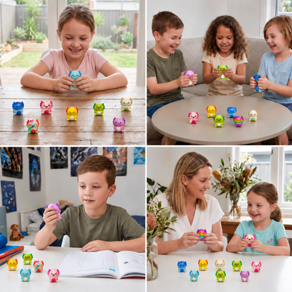 12er-Pack weiche Axolotl-Squishies – Anti-Stress-Spielzeug