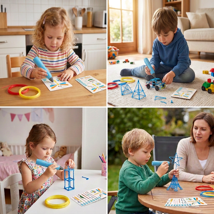 3D-Stift-Set für Kinder mit niedriger Temperatur – Sicheres DIY-STEM-Zeichenset