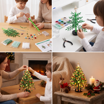 DIY-Bastelset für einen Weihnachtsbaum aus Kristallperlen