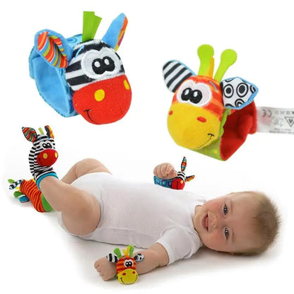 Sensorische Baby Plüschsocken und Armband