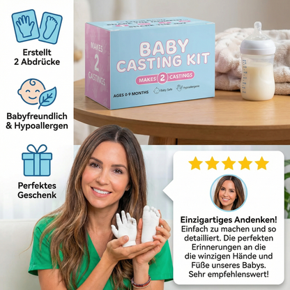 Baby Hand- & Fußabdruck-Set – Erinnerungsset für Neugeborene & Eltern