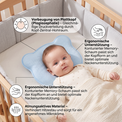 Baby-Stützkissen aus Memory-Schaum für optimalen Komfort