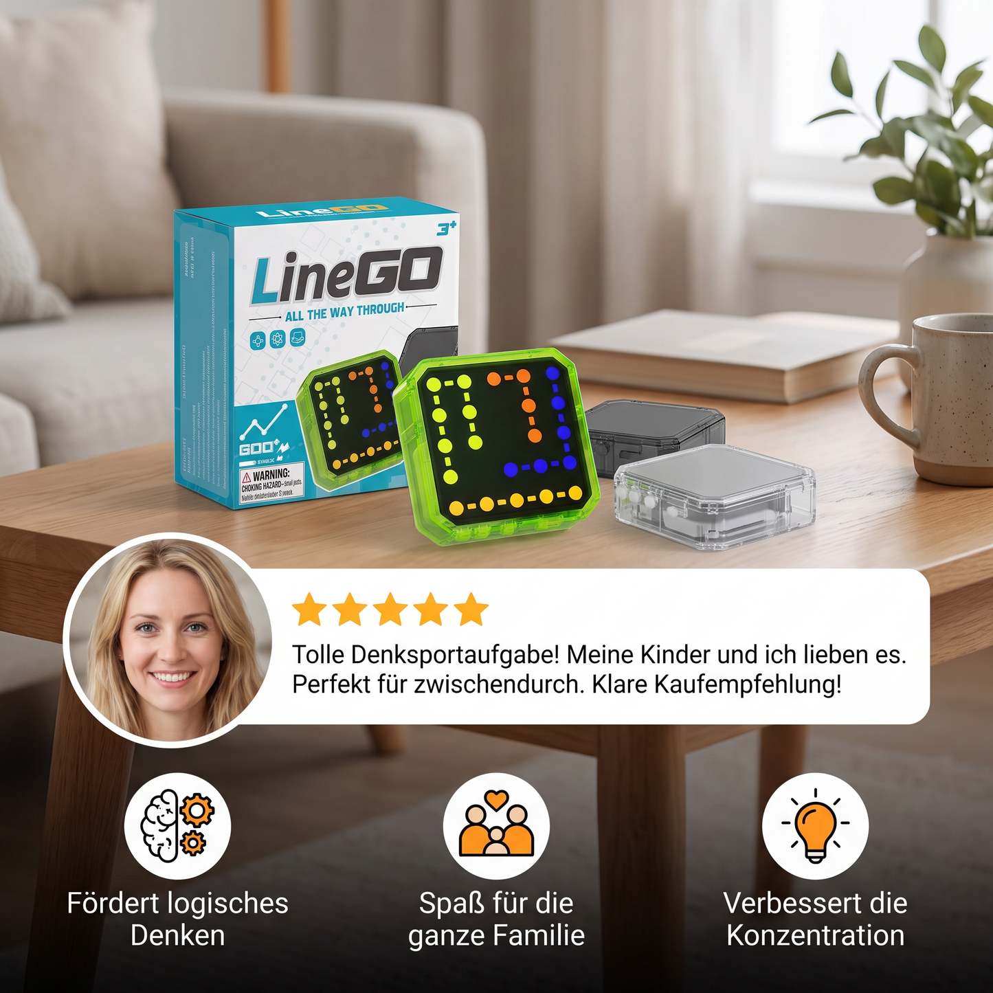 Smartes LED-Logik-Puzzlespiel – Über 800 knifflige Gehirntraining-Level