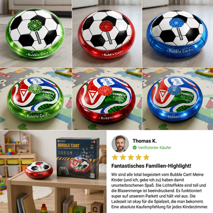 Ferngesteuerter Fußball-Seifenblasenball mit Licht & Musik
