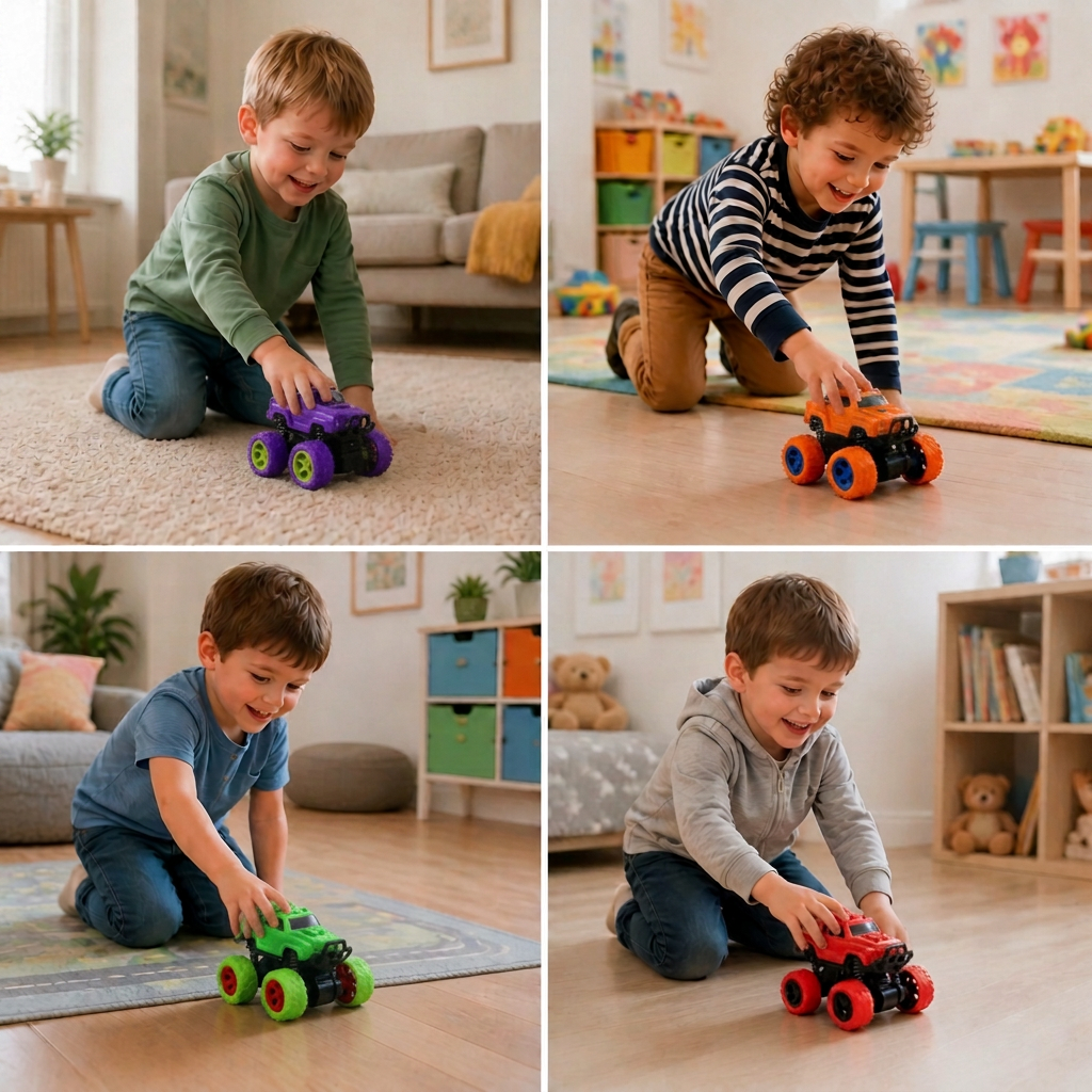Reibungsbetriebenes Monstertruck-Stuntauto für Kinder