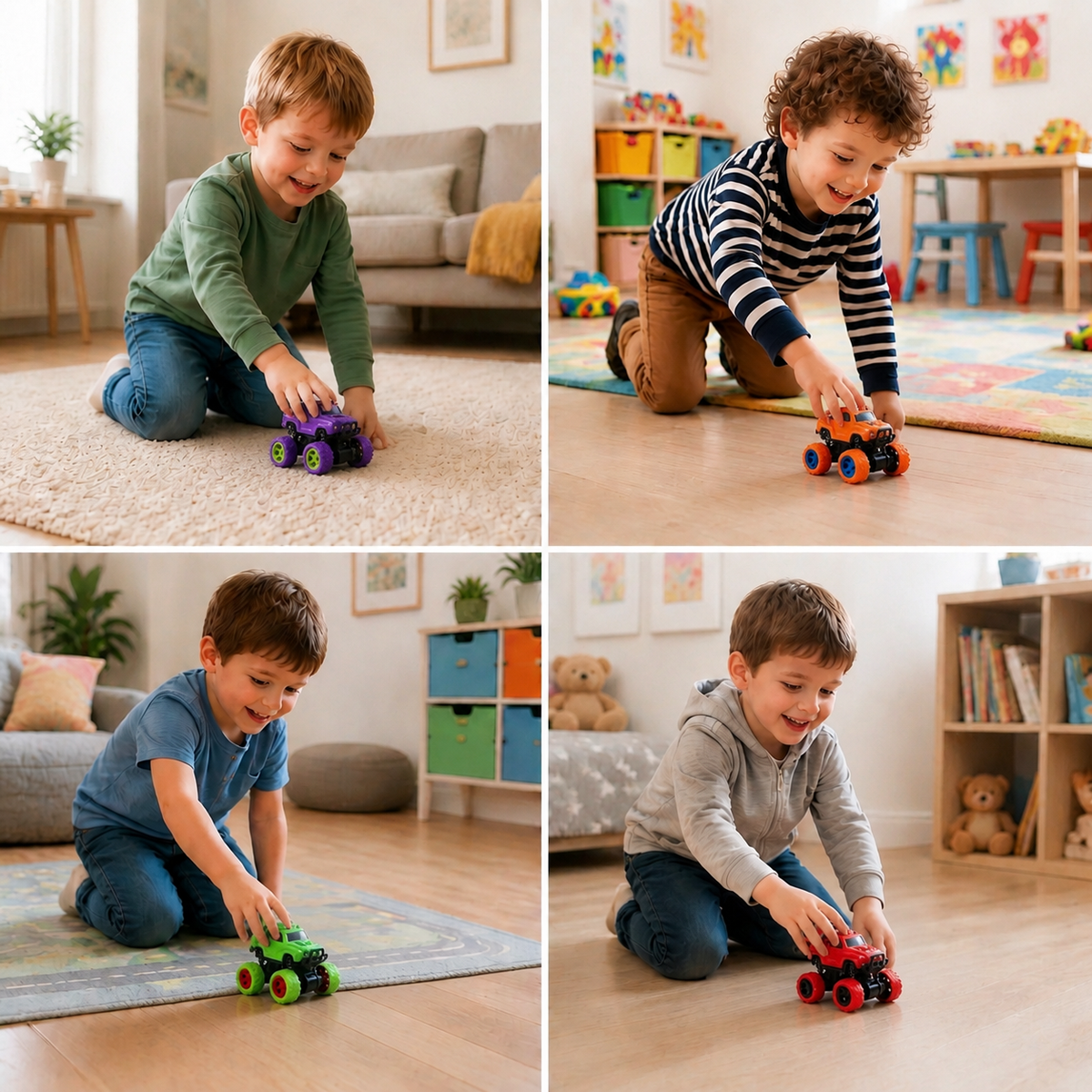 Reibungsbetriebenes Monstertruck-Stuntauto für Kinder