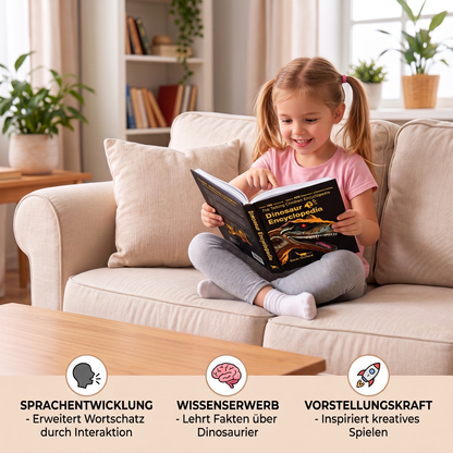 Interaktives sprechendes Dinosaurier-Enzyklopädie-Buch